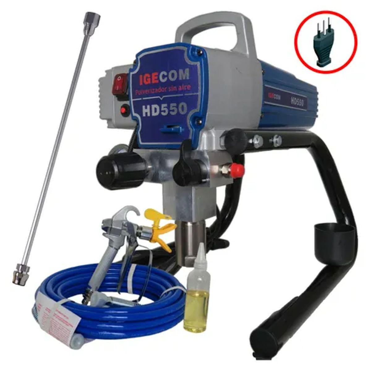 IGECOM - Equipo De Pintura Airless 2.000w 2.5 Lpm 3200psi Profesional