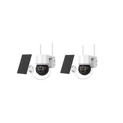 GENERICO - Cámara Solar Ip1080 Inalámbrica 360 Pack X2