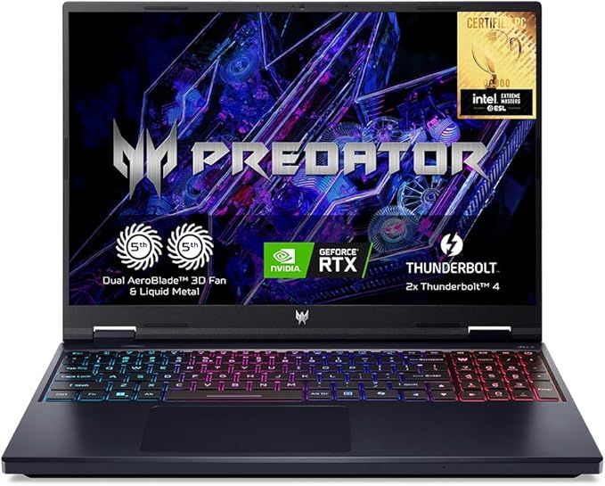 Notebook Gamer Predator Helios Neo Intel Core Ultra 9 32GB 1TB SSD RTX 5070 Ti