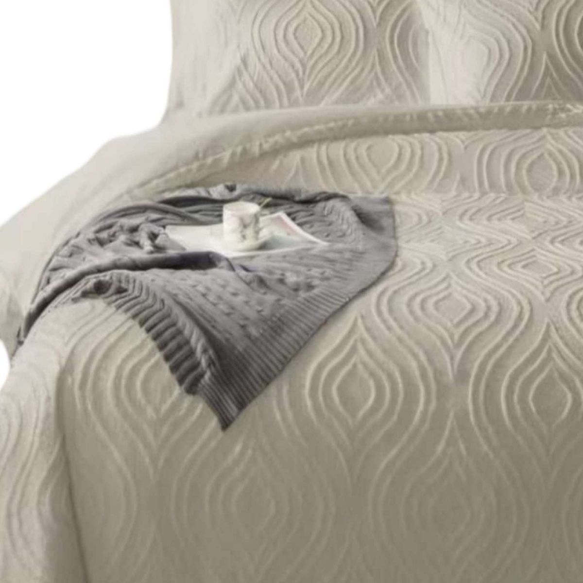 GENERICO - Cobertor Colcha Quilt de Verano DELGADO NO ACOLCHADO KING