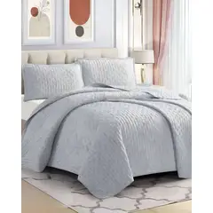 GENERICO - COBERTOR COLCHA QUILT TUFTING DE LUJO SUAVE KING