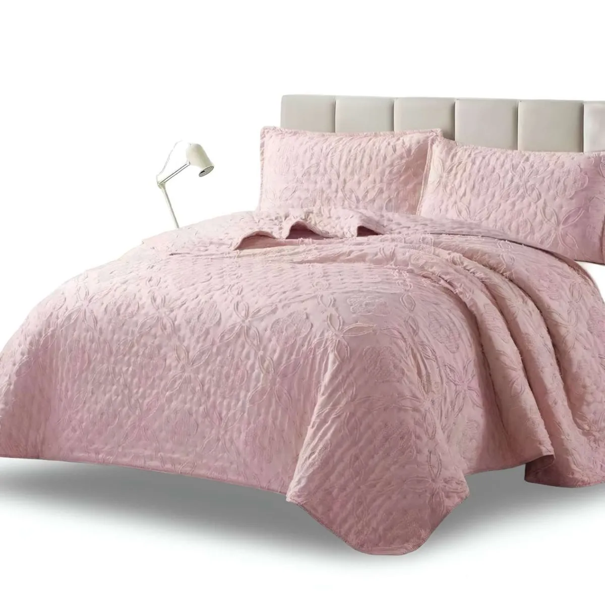 GENERICO - COBERTOR COLCHA QUILT TUFTING DE LUJO SUAVE 2 PLAZAS