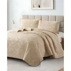 GENERICO - COBERTOR COLCHA QUILT TUFTING DE LUJO SUAVE KING