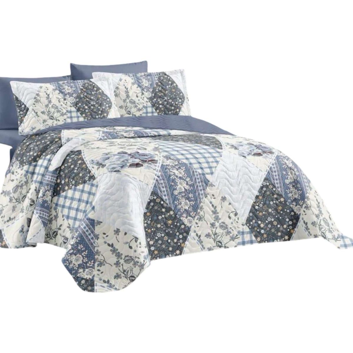 GENERICO - Cubrecama Quilt verano 2 plaza