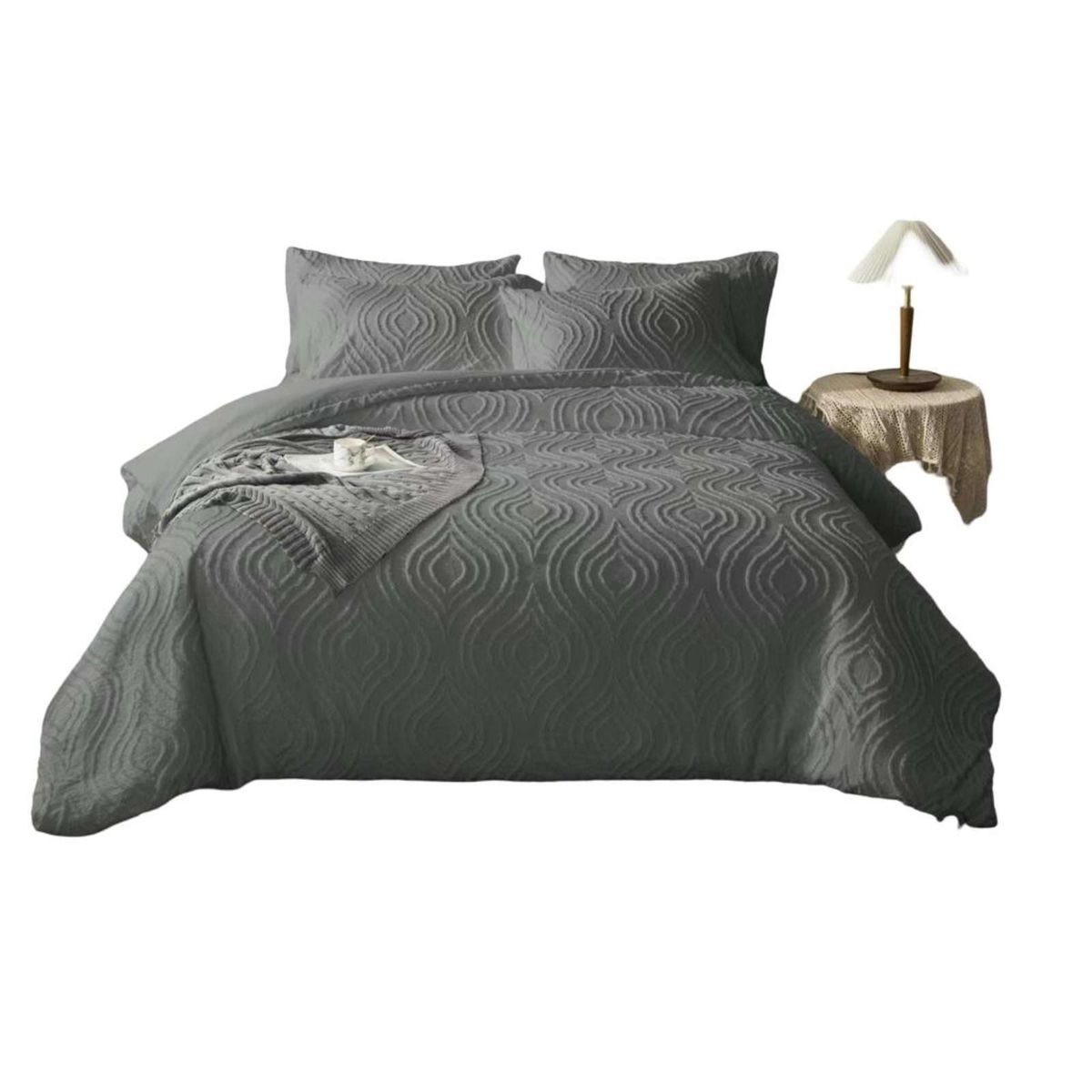 GENERICO - CUBRECAMA QUILT VERANO DELGADO NO ACOLCHADO KING