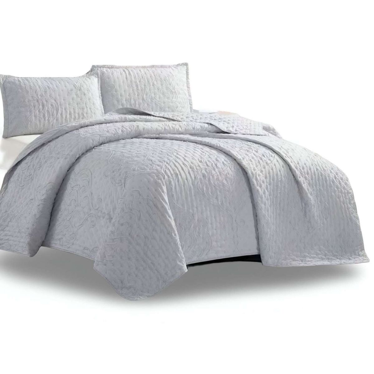 GENERICO - CUBRECAMA QUILT TUFTING DE LUJO SUAVE KING