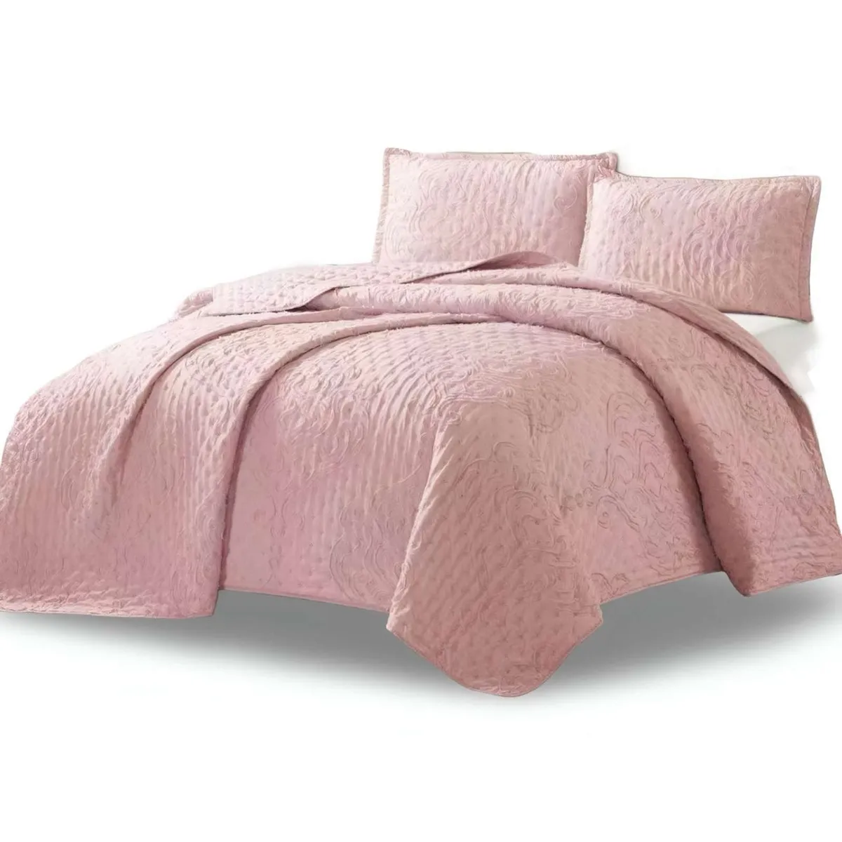GENERICO - CUBRECAMA QUILT TUFTING DE LUJO SUAVE KING