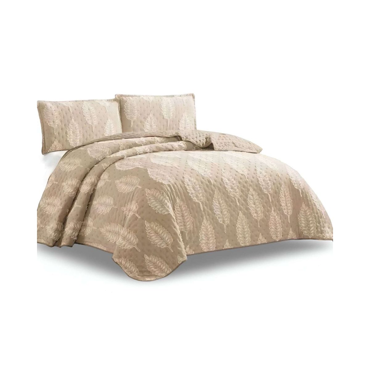 GENERICO - CUBRECAMA QUILT TUFTING DE LUJO SUAVE KING