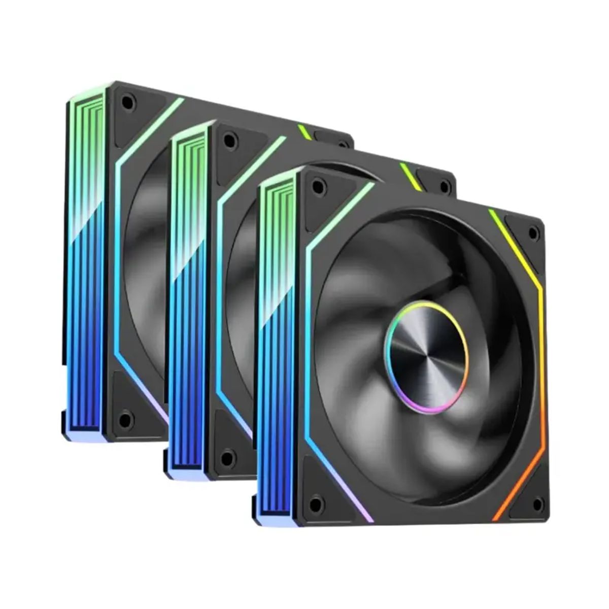 KRONOS - Kit 3 Ventiladores Kronos Prism 8Pro ARGB 120mm 600/1500RPM NG
