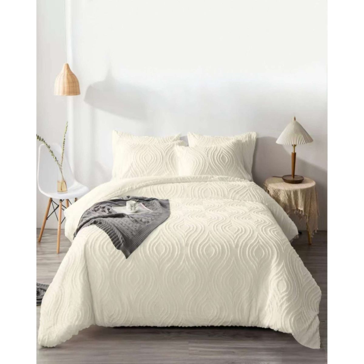 GENERICO - Cobertor Colcha Quilt de Verano DELGADO NO ACOLCHADO KING