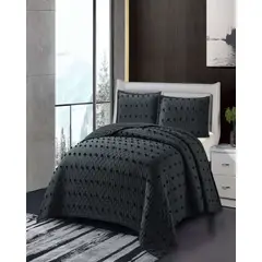 GENERICO - COBERTOR COLCHA QUILT TUFTING DE LUJO SUAVE KING