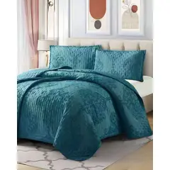 GENERICO - COBERTOR COLCHA QUILT TUFTING DE LUJO SUAVE KING