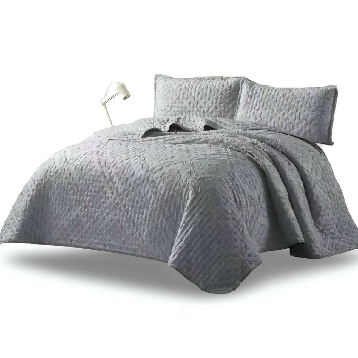 GENERICO - COBERTOR COLCHA QUILT TUFTING DE LUJO SUAVE 2 PLAZAS