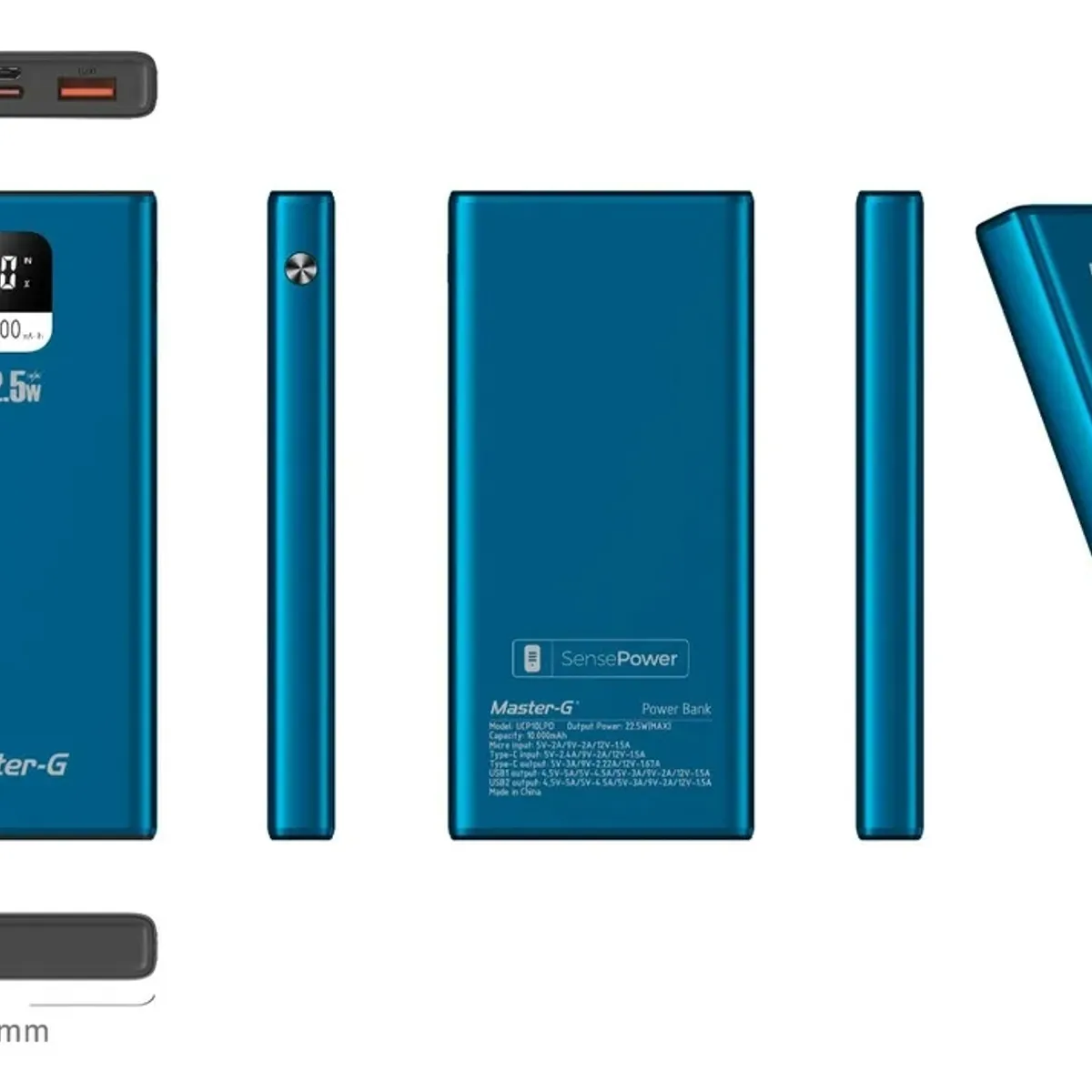 MASTER G - Batería Externa Power Bank 10000 Mah 22.5w