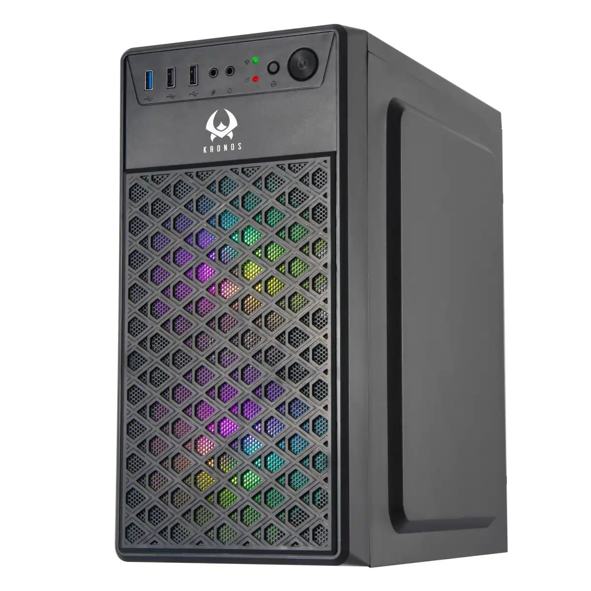 KRONOS - Gabinete Kronos Falcon Micro-ATX USB 30 USB20 x2 negro