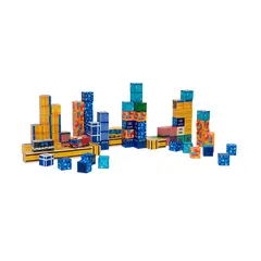 BANDU - Juego Bloques Magnéticos 114pcs MineBlocks Ciudad Bandú