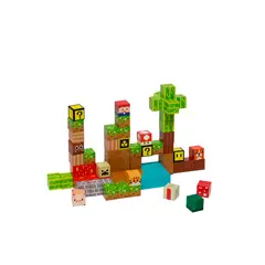 BANDU - ⁠Juego Bloques Magnéticos 75pcs MineBlocks Mundo Bandú