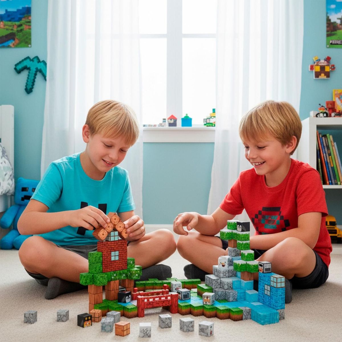 BANDU - Juego Bloques Magnéticos 89pcs MineBlocks Aventura Bandú
