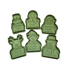 GENERICO - Cortadores de Galletas - Feliz Navidad Pack 6