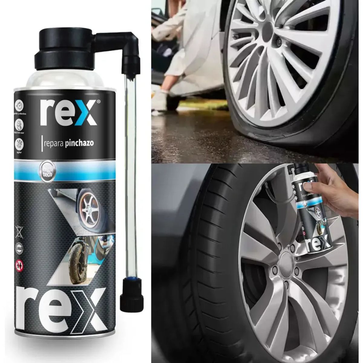 REX - REPARA PINHAZO INFLA NEUMATICO REX