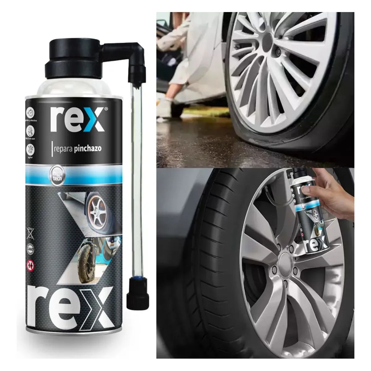 REX - REPARA PINHAZO INFLA NEUMATICO REX