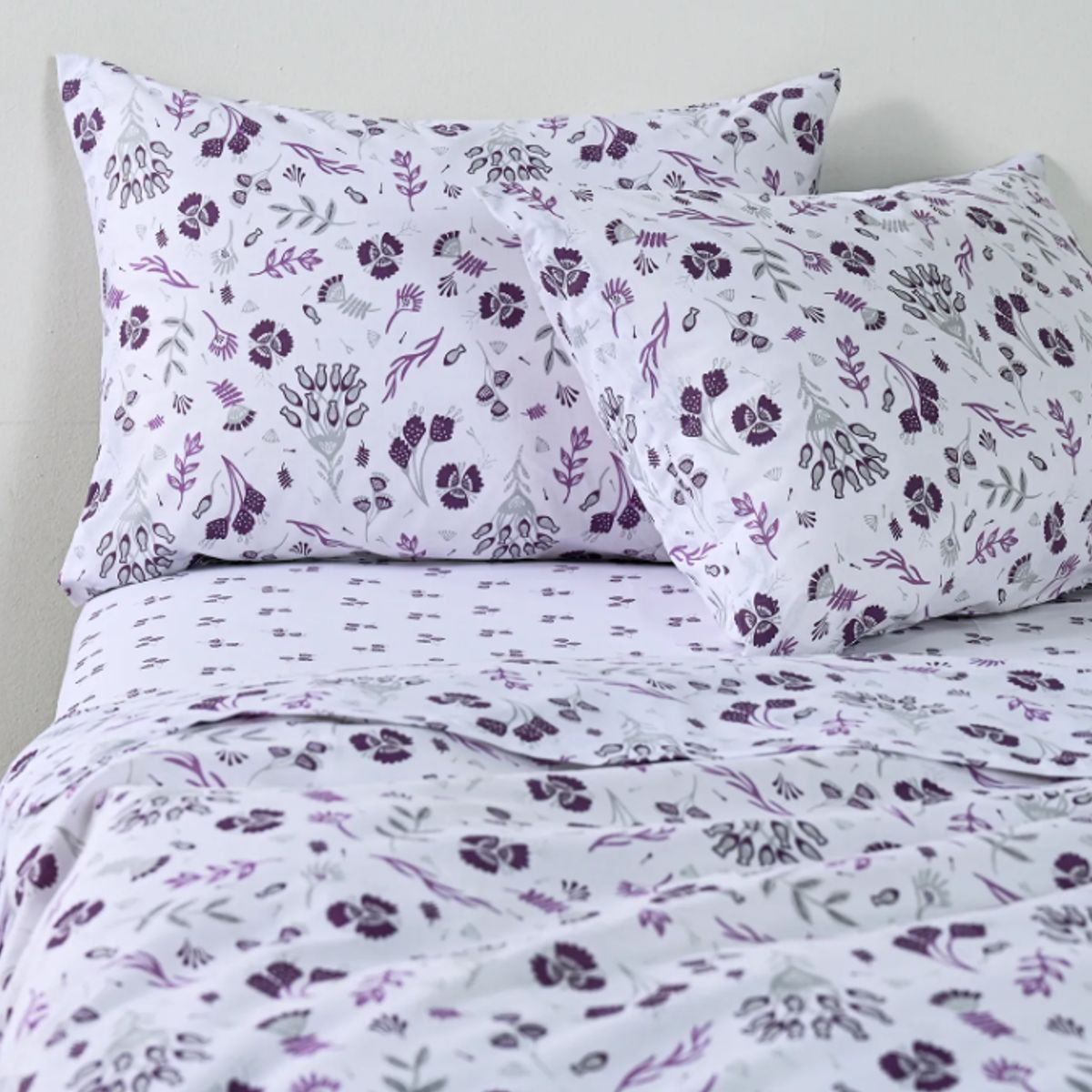 CANNON - Sabanas Cannon  AF 1 Plaza 144 Hilos Adel lila