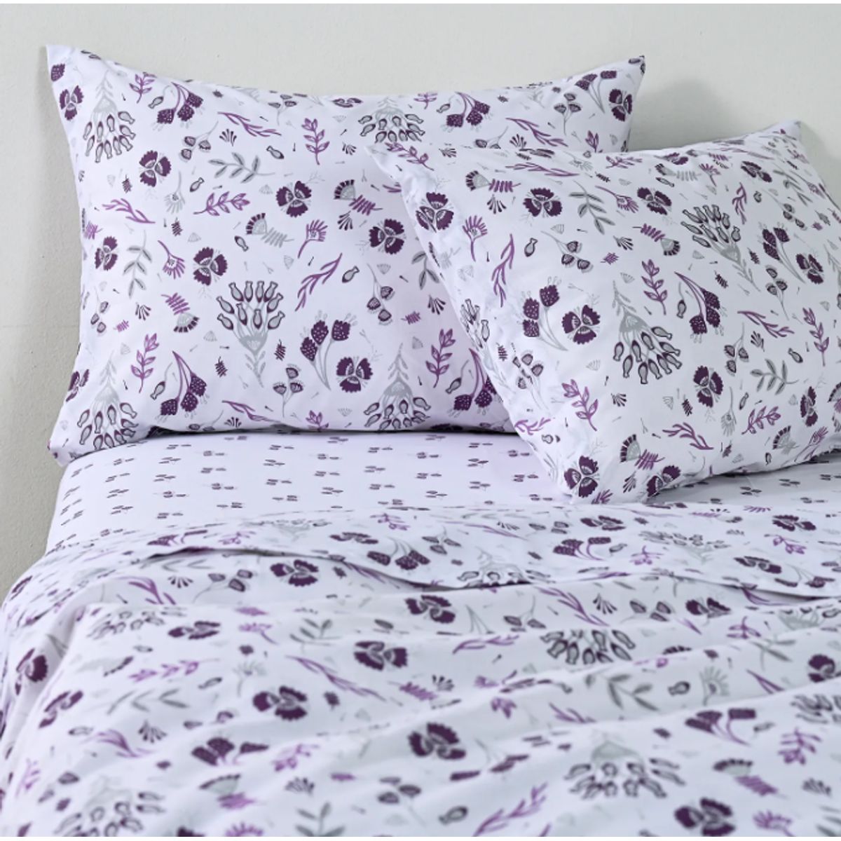 CANNON - Sabanas Cannon  AF 1 Plaza 144 Hilos Adel lila