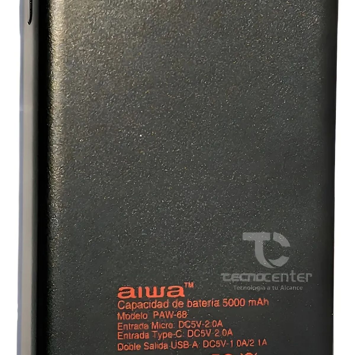 AIWA - Power Bank Aiwa Cargador Portatil Usb Universal Paw-68 Color Negro