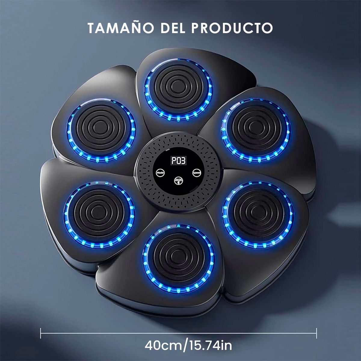 GENERICO - Maquina De Boxeo Musical Bluetooth Guante Para Adulto Y Niño