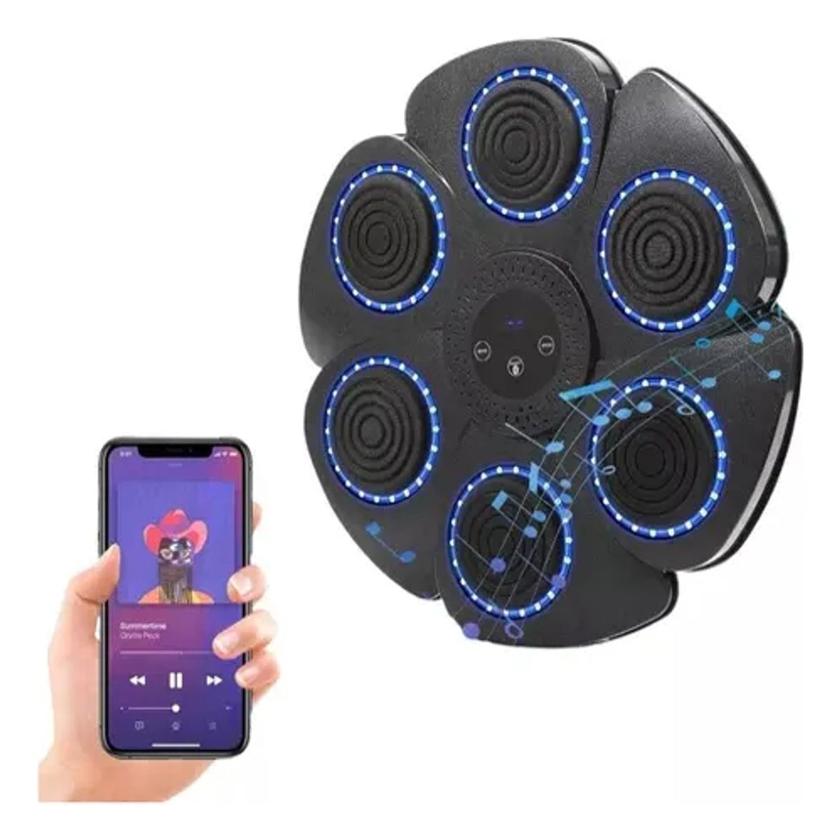 GENERICO - Maquina De Boxeo Musical Bluetooth Guante Para Adulto Y Niño