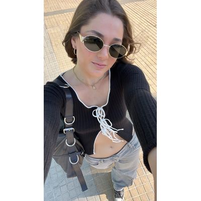 Imagen 2 del producto Lentes De Sol Charlotte Gold Metal Acetato