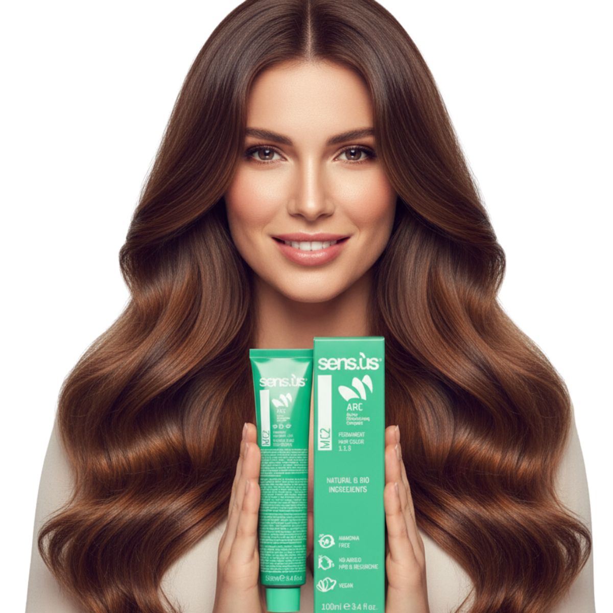 SENSUS - Tinte Profesional Sensus Sin Amoníaco-vegana3 .0 castaño oscuro(con oxidante)
