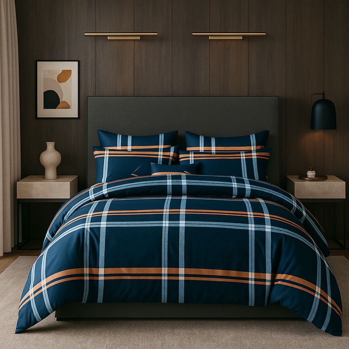 ARMONIA - Sábana 2 Plazas 800 Hilos Diseño Americano 837B