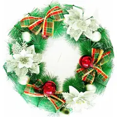 GENERICO - Corona De Navidad Puerta Delantera Interior O Exterior 40cm