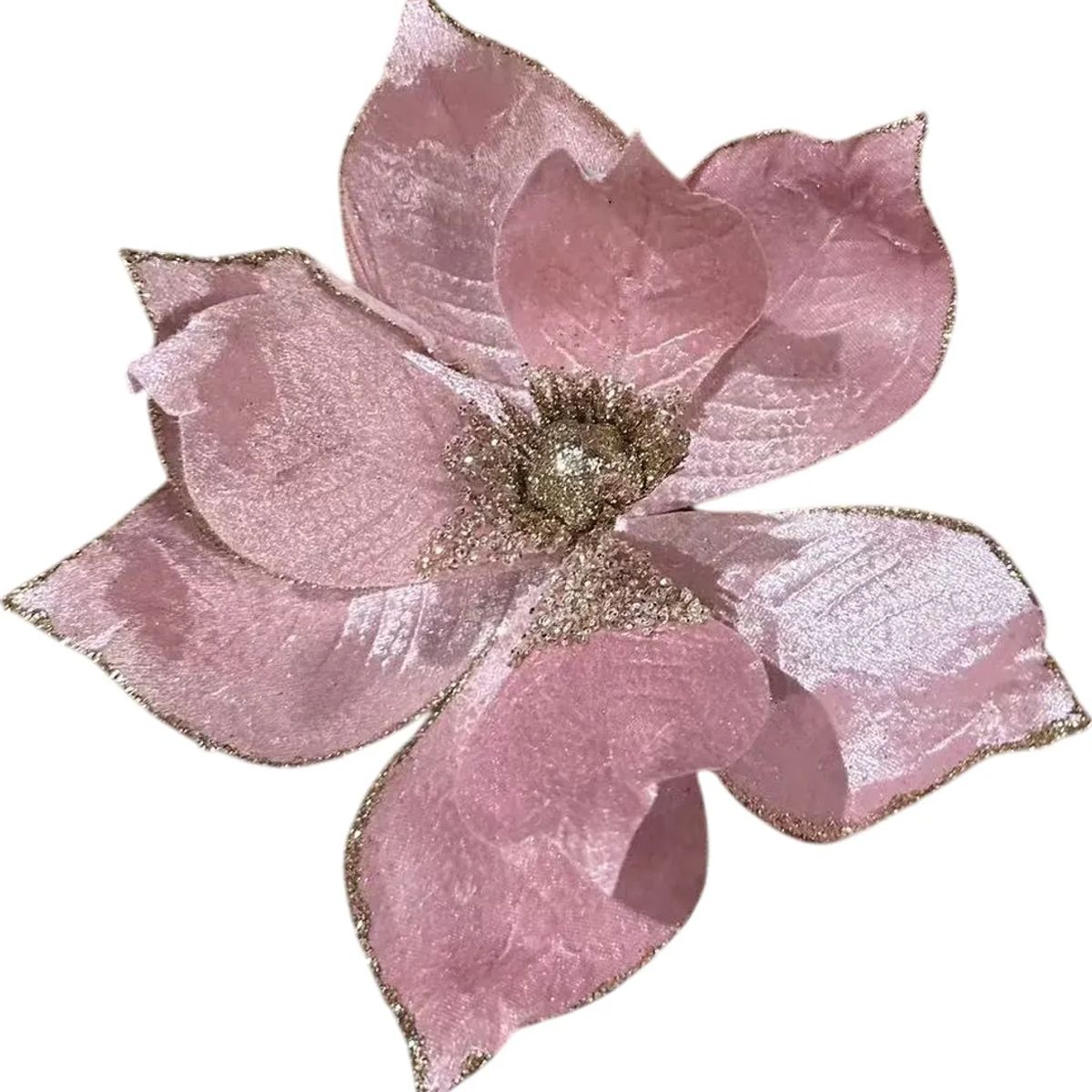 GENERICO - Pack 3 Flores Navideña Adorno De Navidad Decoración Árbol