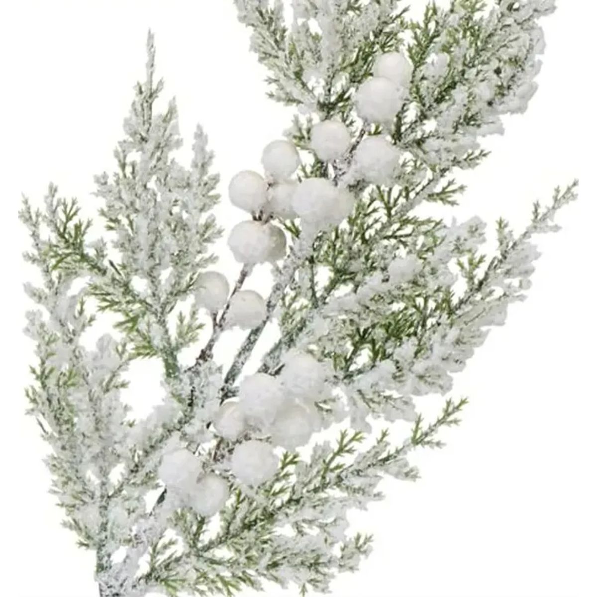 GENERICO - Pack 3 Ramas Navideña Navidad Ramillete Nevada Cedro Berries