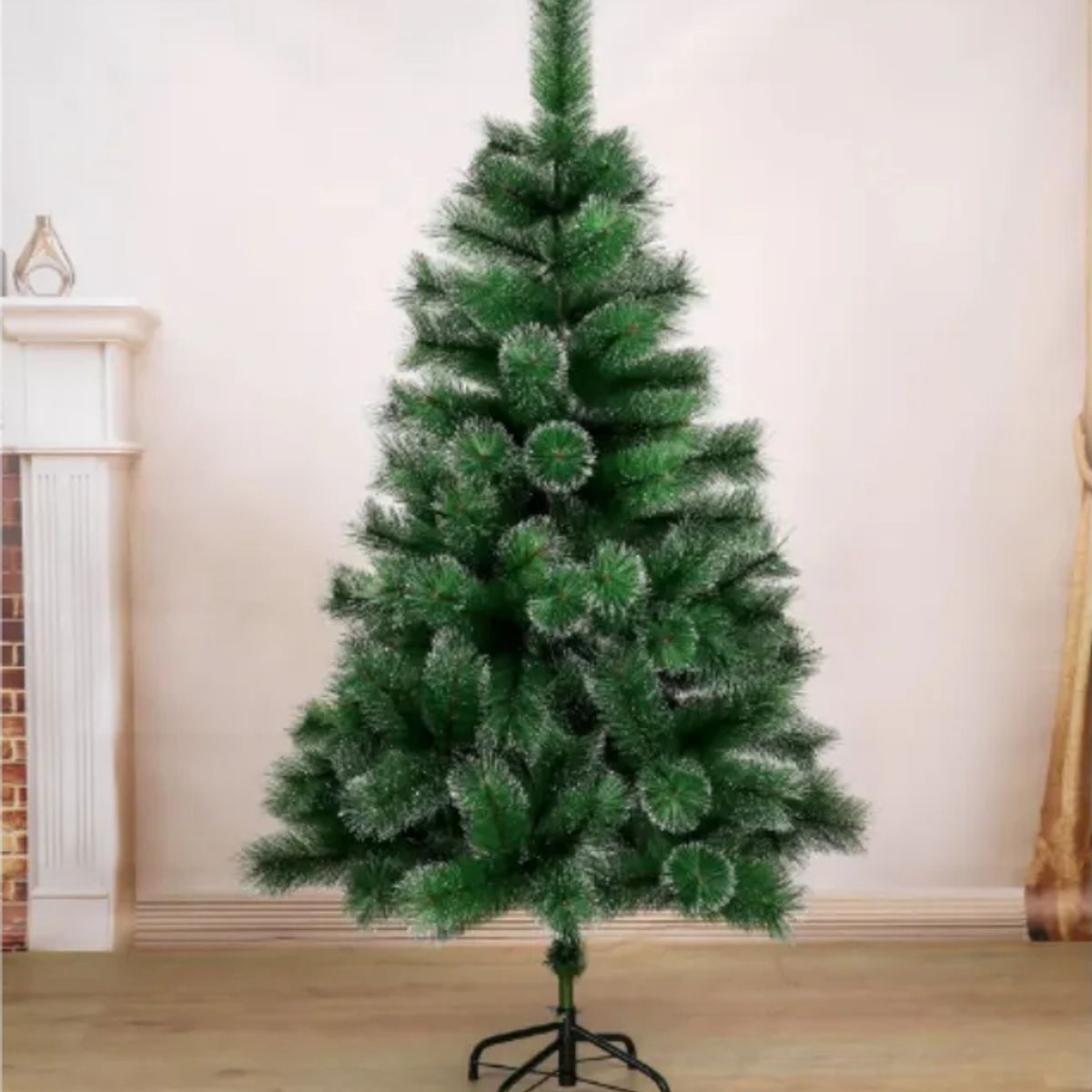 GENERICO - Árbol De Navidad Artificial Verde 180cm Con Efecto Nieve Blanco