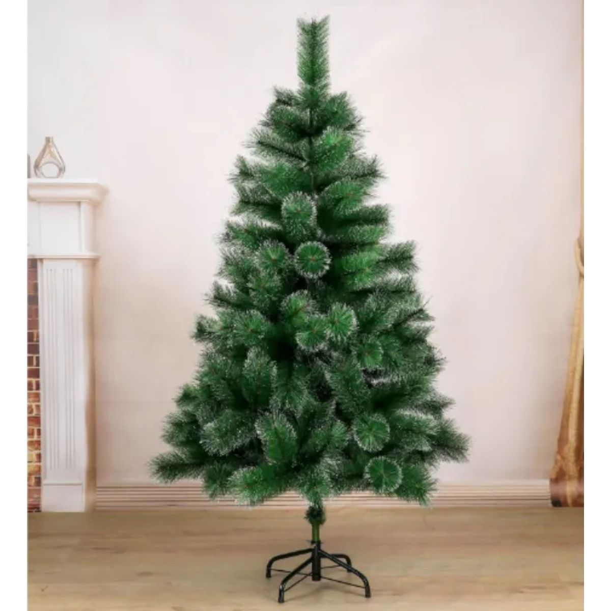 GENERICO - Árbol De Navidad Artificial Verde 180cm Con Efecto Nieve Blanco
