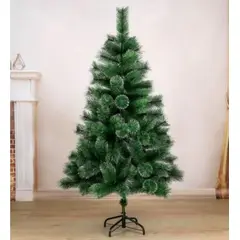 GENERICO - Árbol De Navidad Artificial Verde 180cm Con Efecto Nieve Blanco