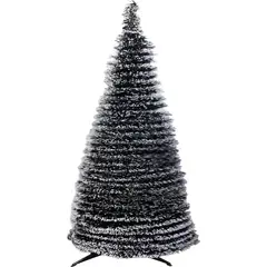 GENERICO - Árbol De Navidad Artificial Plegable Fácil Armado 150cm Color Verde Nevado