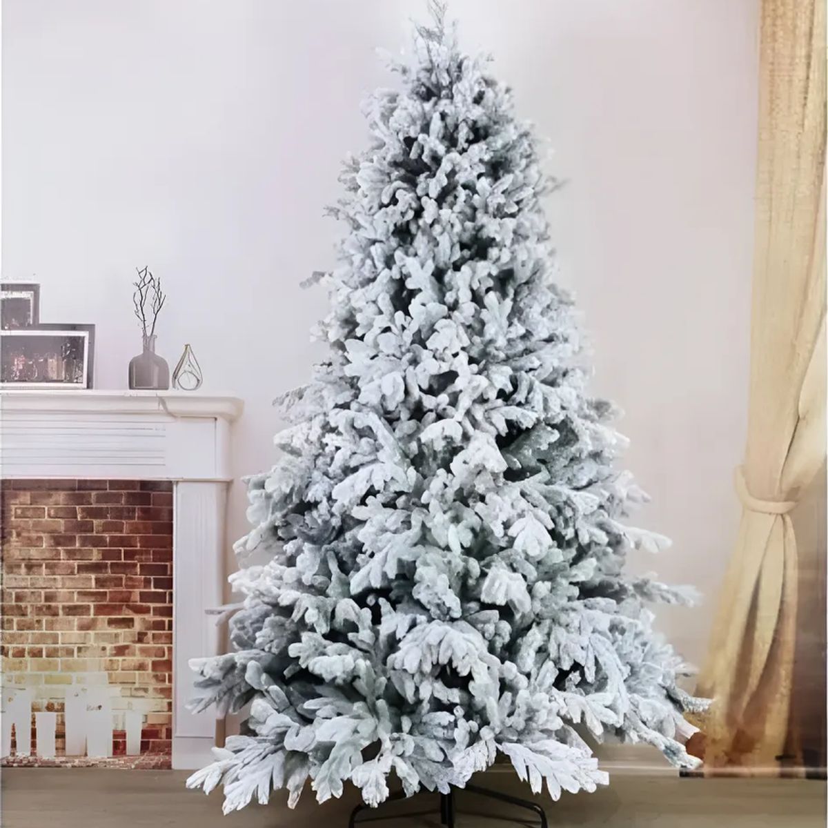 GENERICO - Arbol De Navidad Nevado Color Blanco 180cm Efecto Nieve