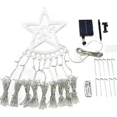 GENERICO - Luces Cascada Arbol Navidad Guirnalda Luz Navidad Solar Led
