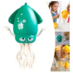 HOMEBRANDT - Pulpo Mágico Interactivo Bailarín Sonido Y Luces Niños Verde
