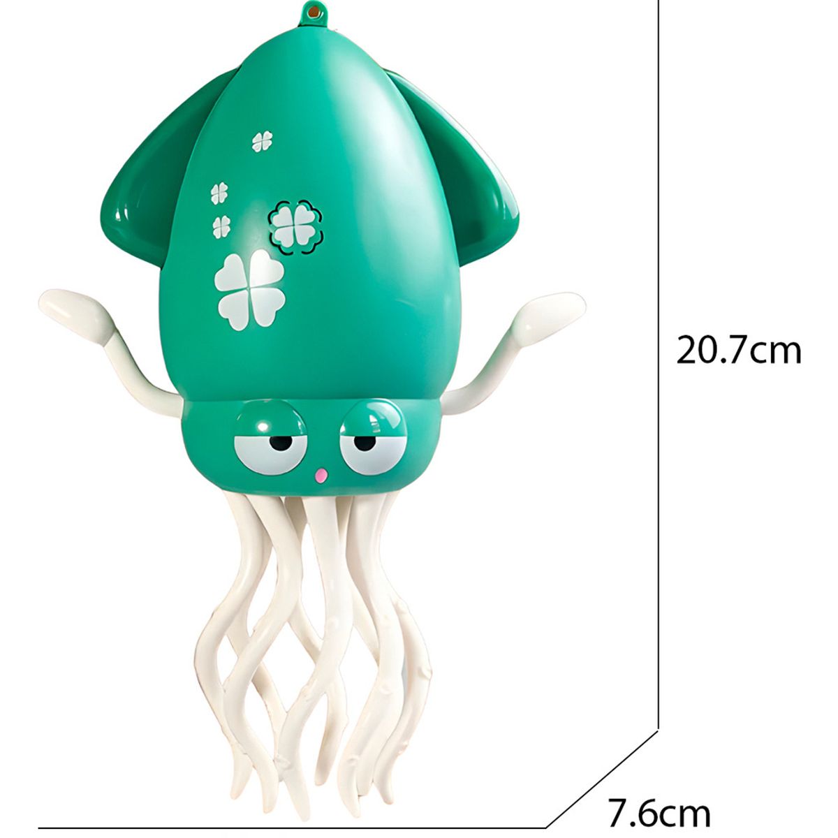 HOMEBRANDT - Pulpo Mágico Interactivo Bailarín Sonido Y Luces Niños Verde