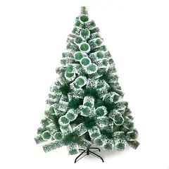 GENERICO - Árbol De Navidad Pascua 21 Metros Nevado Armable Color Verde