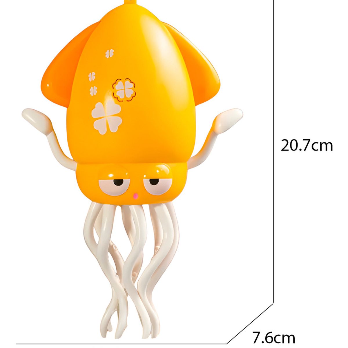 HOMEBRANDT - Pulpo Mágico Bailarín Interactivo Sonido Y Luces Niños Amarillo