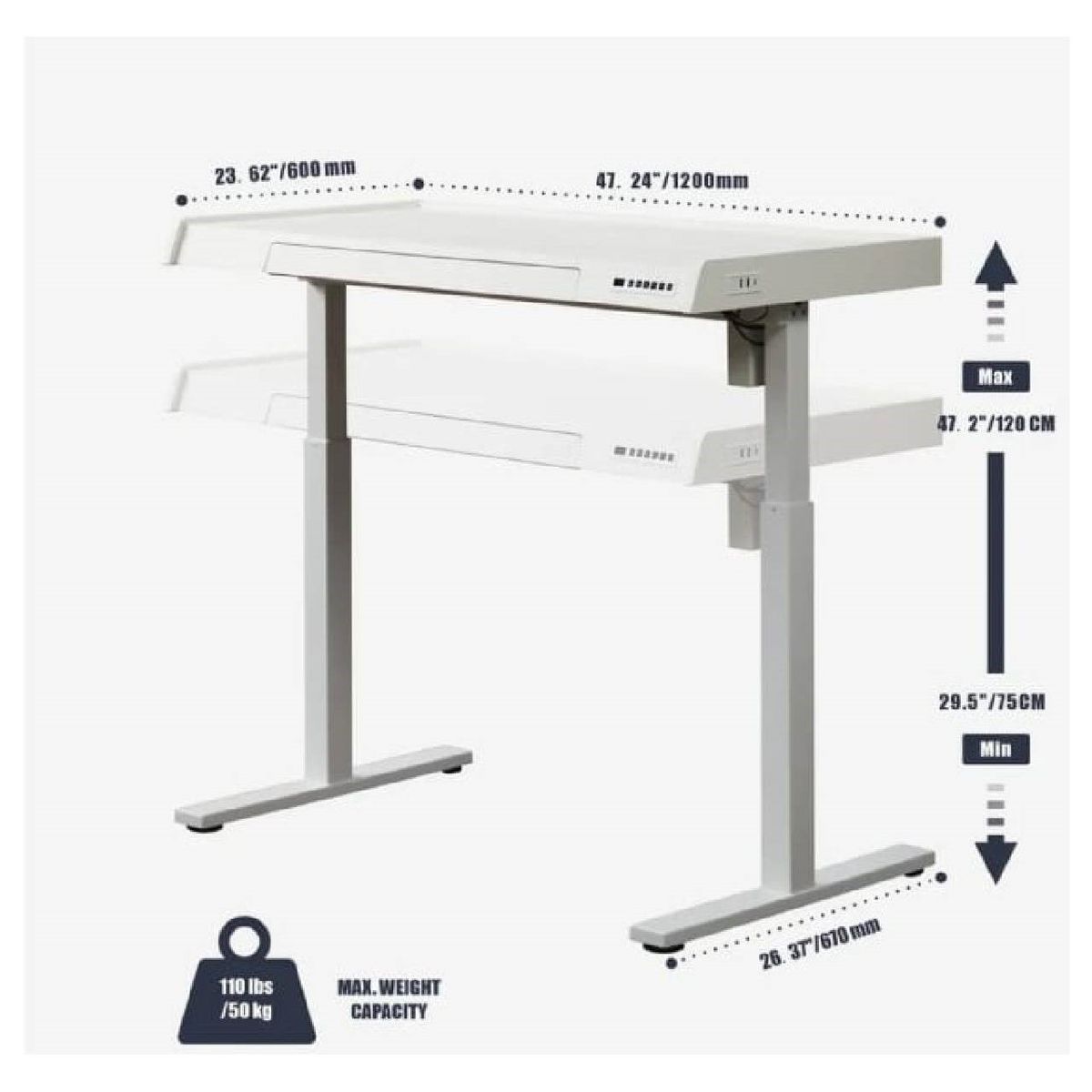 KUSA - Escritorio Eléctrico Altura Ajustable
