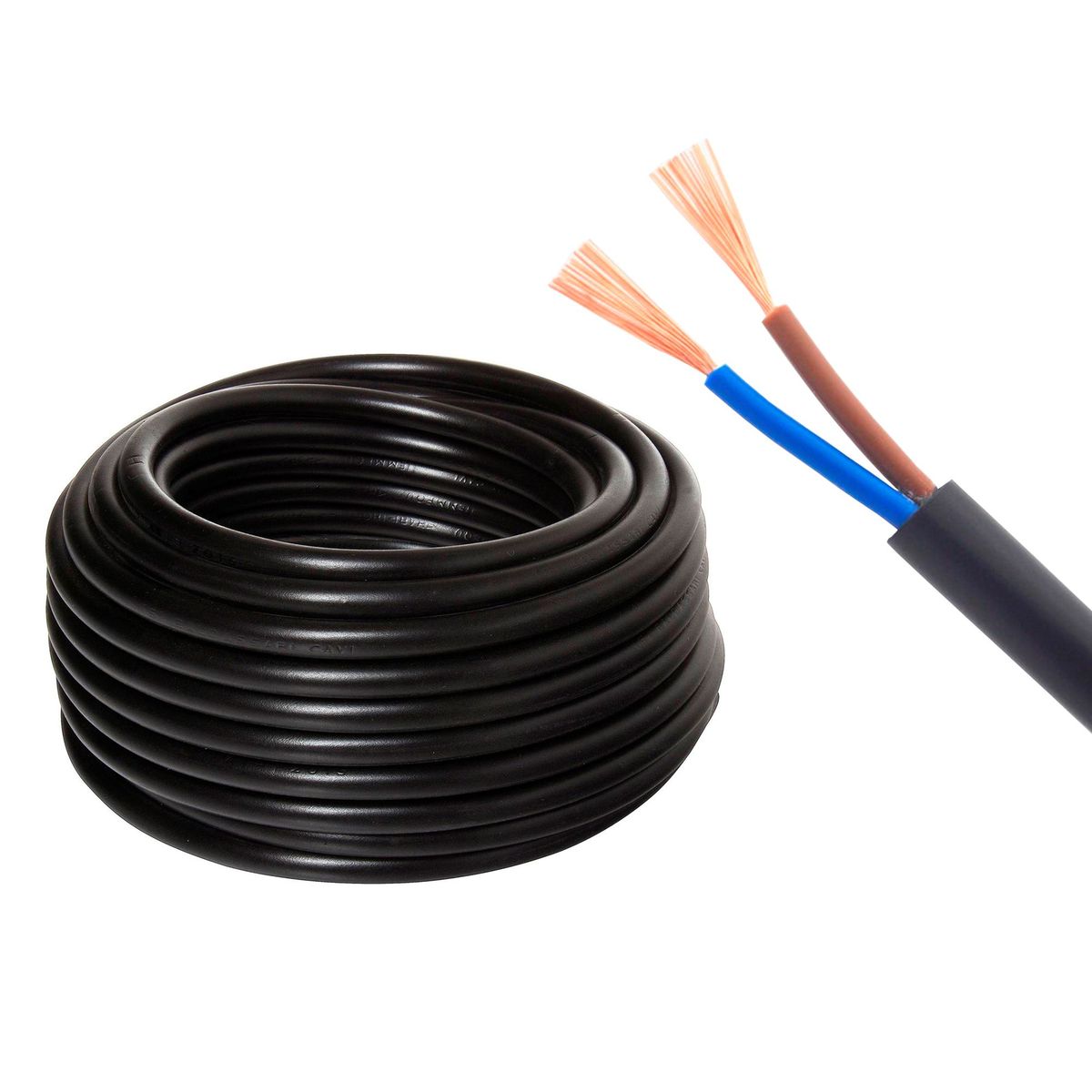 GENER - Cable Cordón Eléctrico Certificado 2 x 1 , 5mm (rollo 150mts)