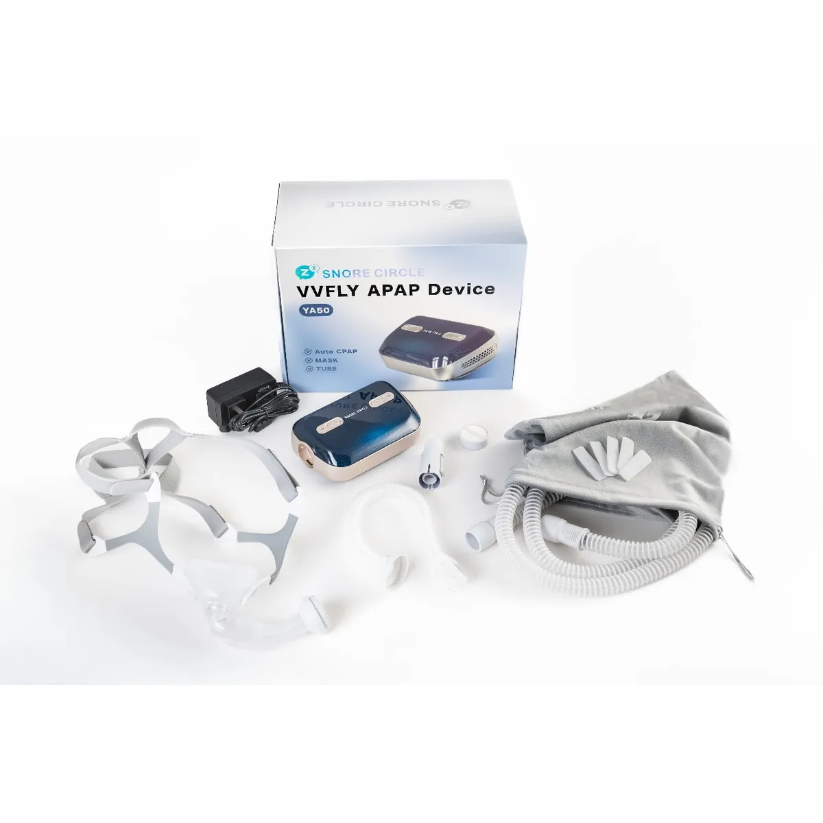 GENERICO - Equipo CPAP para Apnea del Sueño Snore Circle Azul YA50 Sanoplus