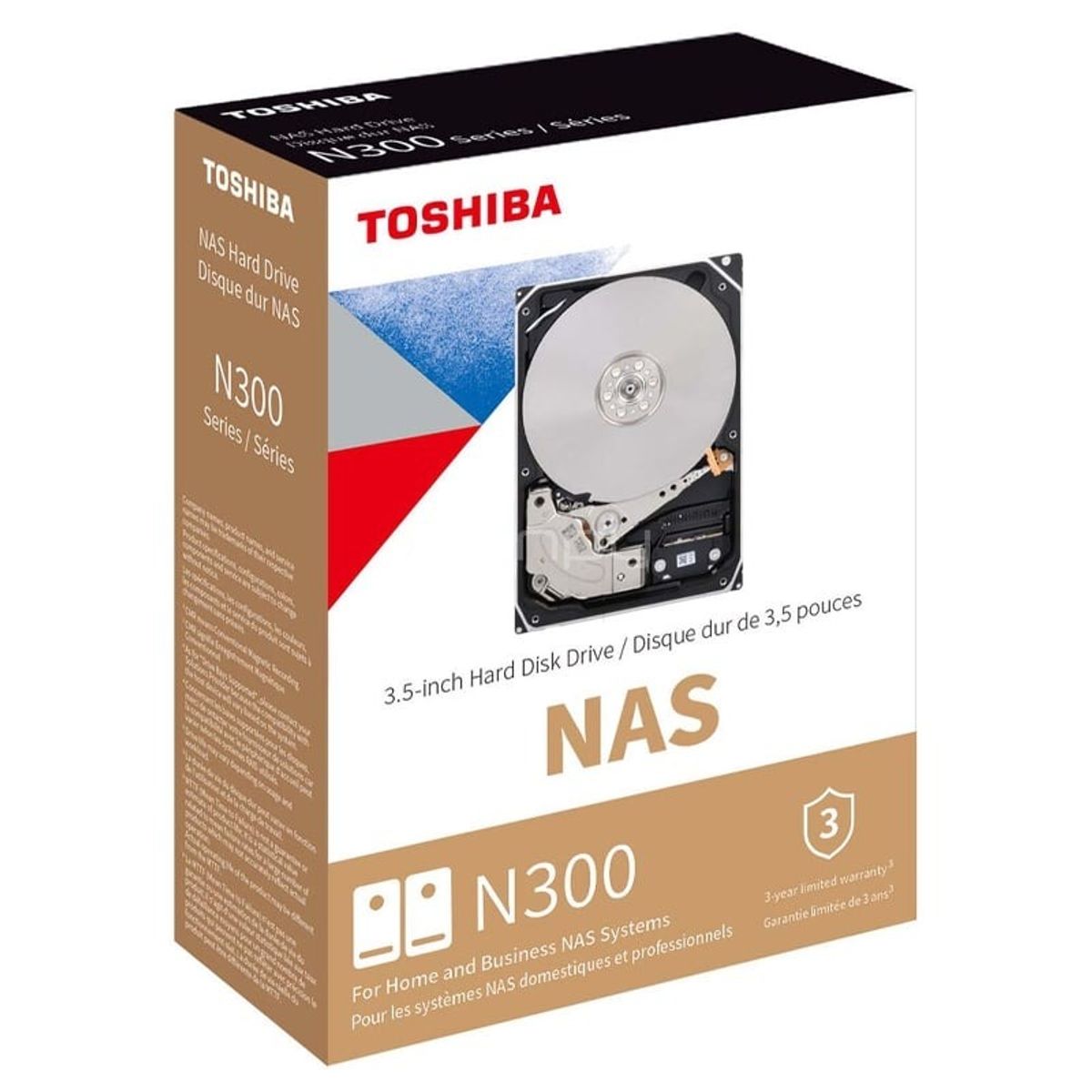 TOSHIBA - Toshiba N300 NAS 6TB 3.5" 7200RPM SATA III HDWG760XZSTA